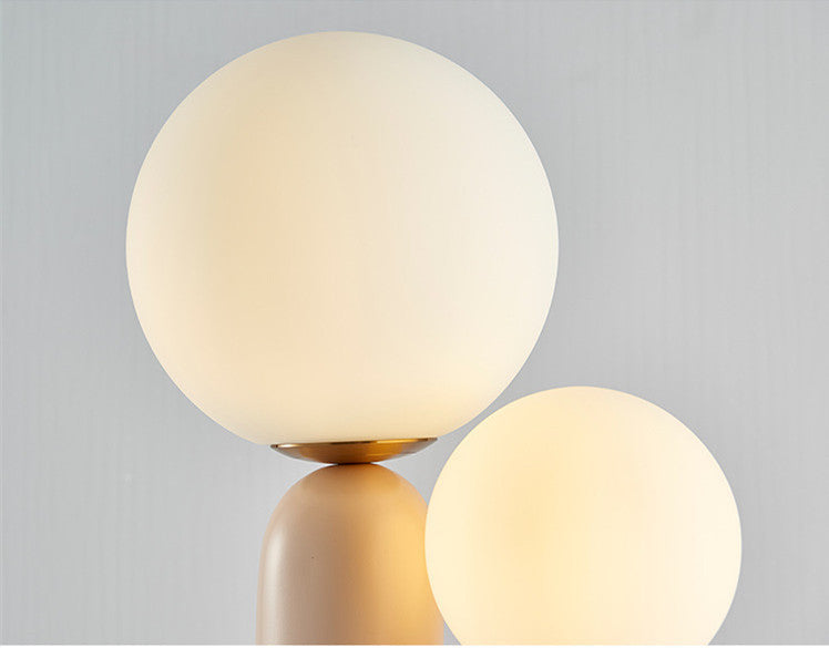 Bedside Bedroom Designer Model Room Double-head Resin Table Lamp 0 - Tophatter Daily Deals