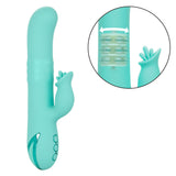 California Dreaming Bel Air Bombshell Silicone Vibrator in Aqua Blue with Triple Motors and 10 Vibration Functions > Vibrators > Ladies > Rabbit - Tophatter Daily Deals