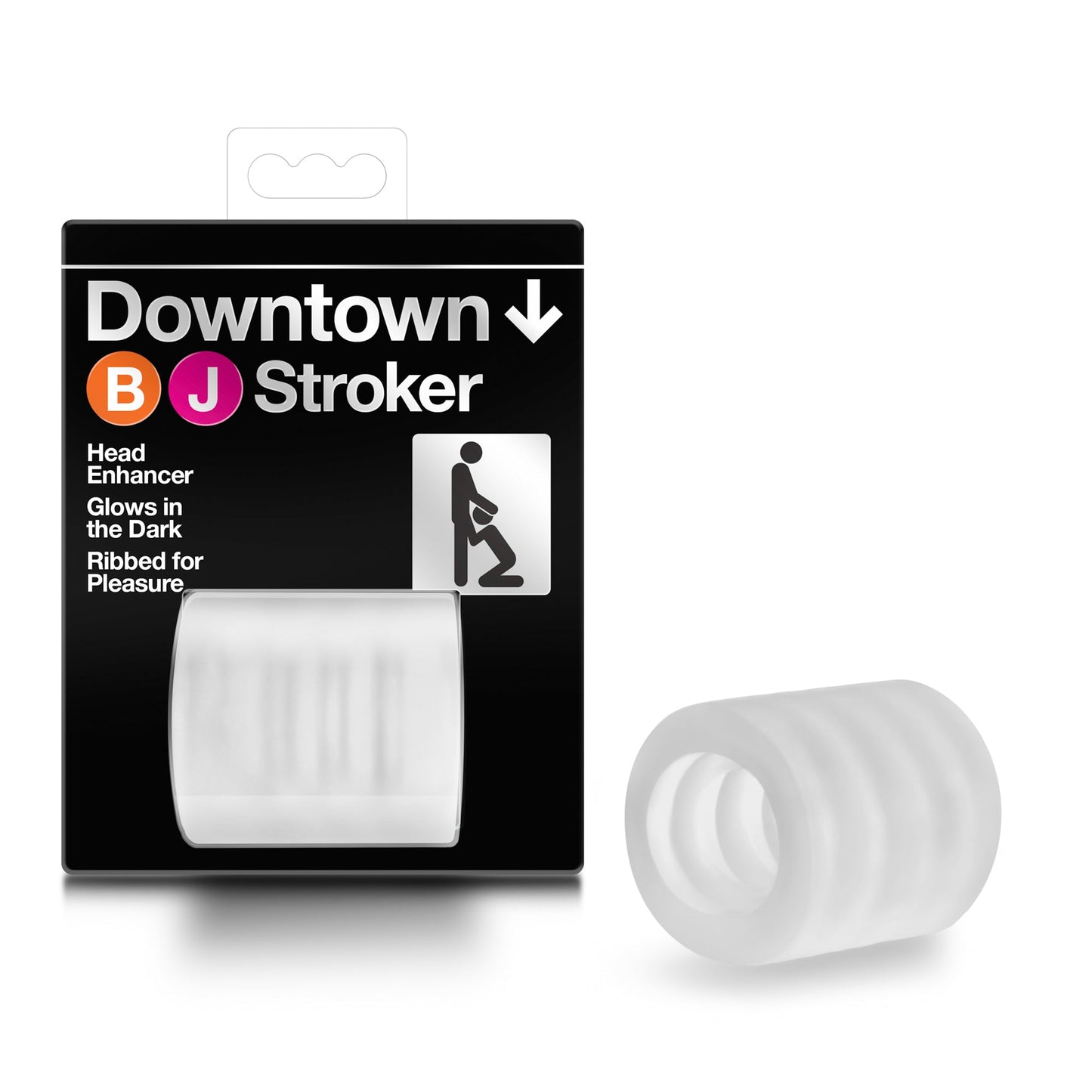 Downtown BJ Stroker Male Masturbation Sleeve Clear Design > Sex Toys For Men > Masturbators > Manual - Tophatter Daily Deals