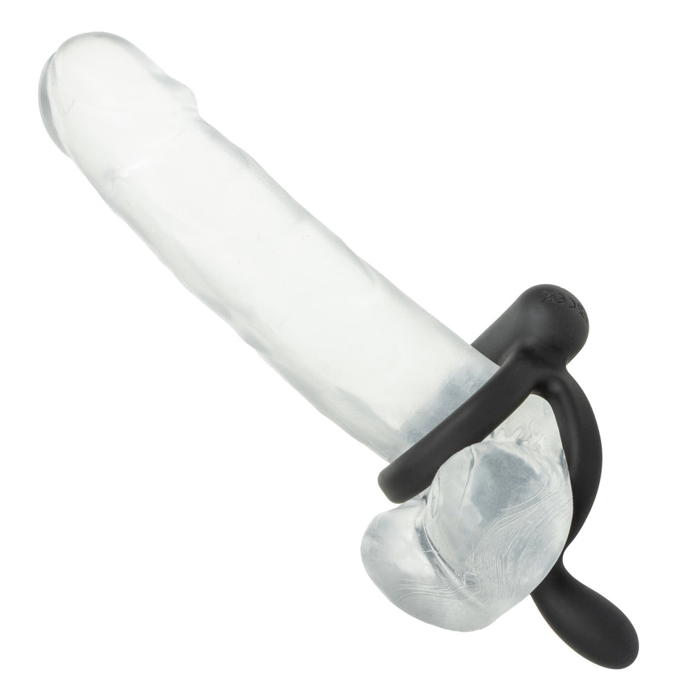 Closer Intimate Rechargeable Ring Caress (Black) – Rechargeable Vibrating Ring > Cock Ring > Sling - Tophatter Daily Deals
