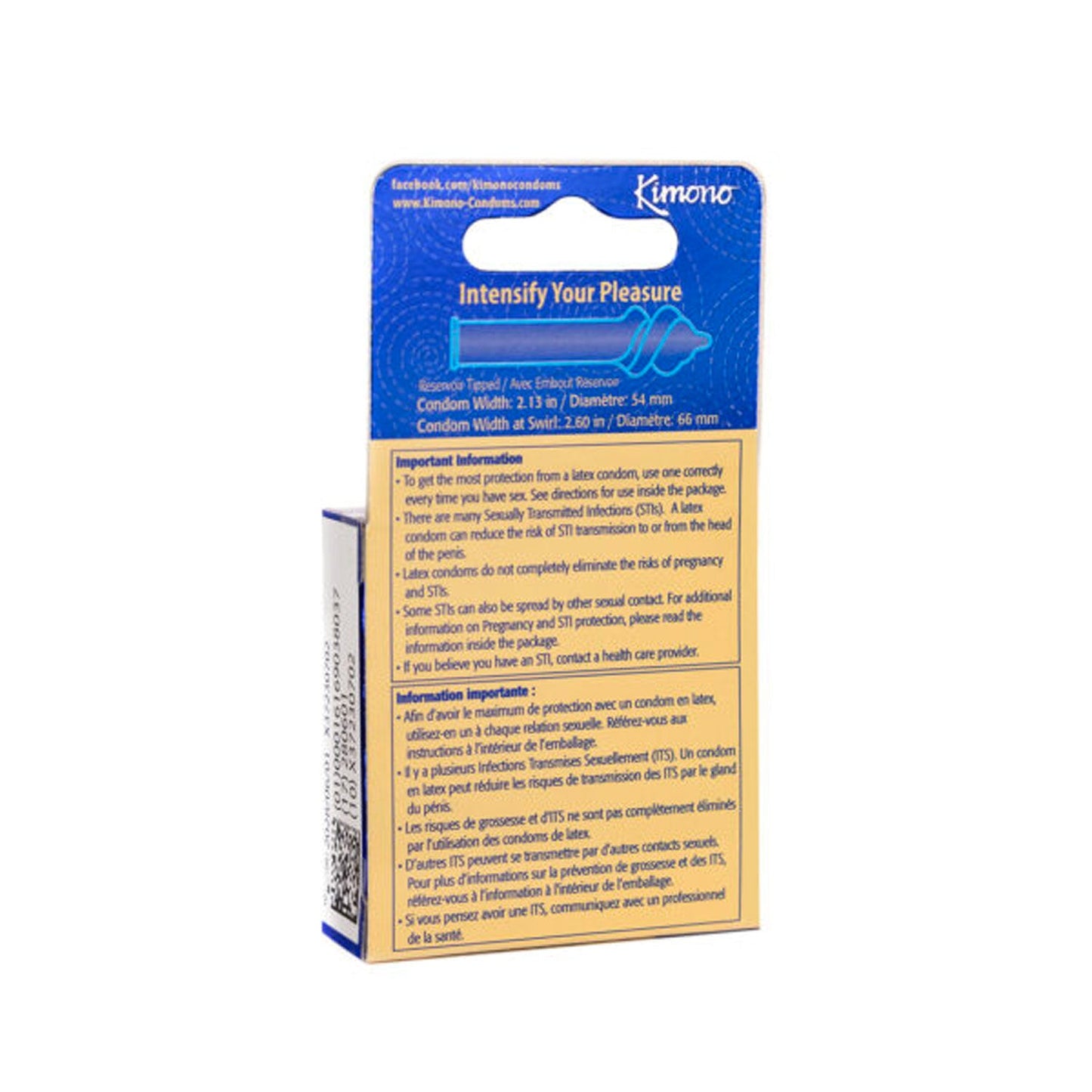 Kimono Swirl 3 Pack Condoms with Double Helix Stimulating Design > Essentials > Condoms - Tophatter Daily Deals