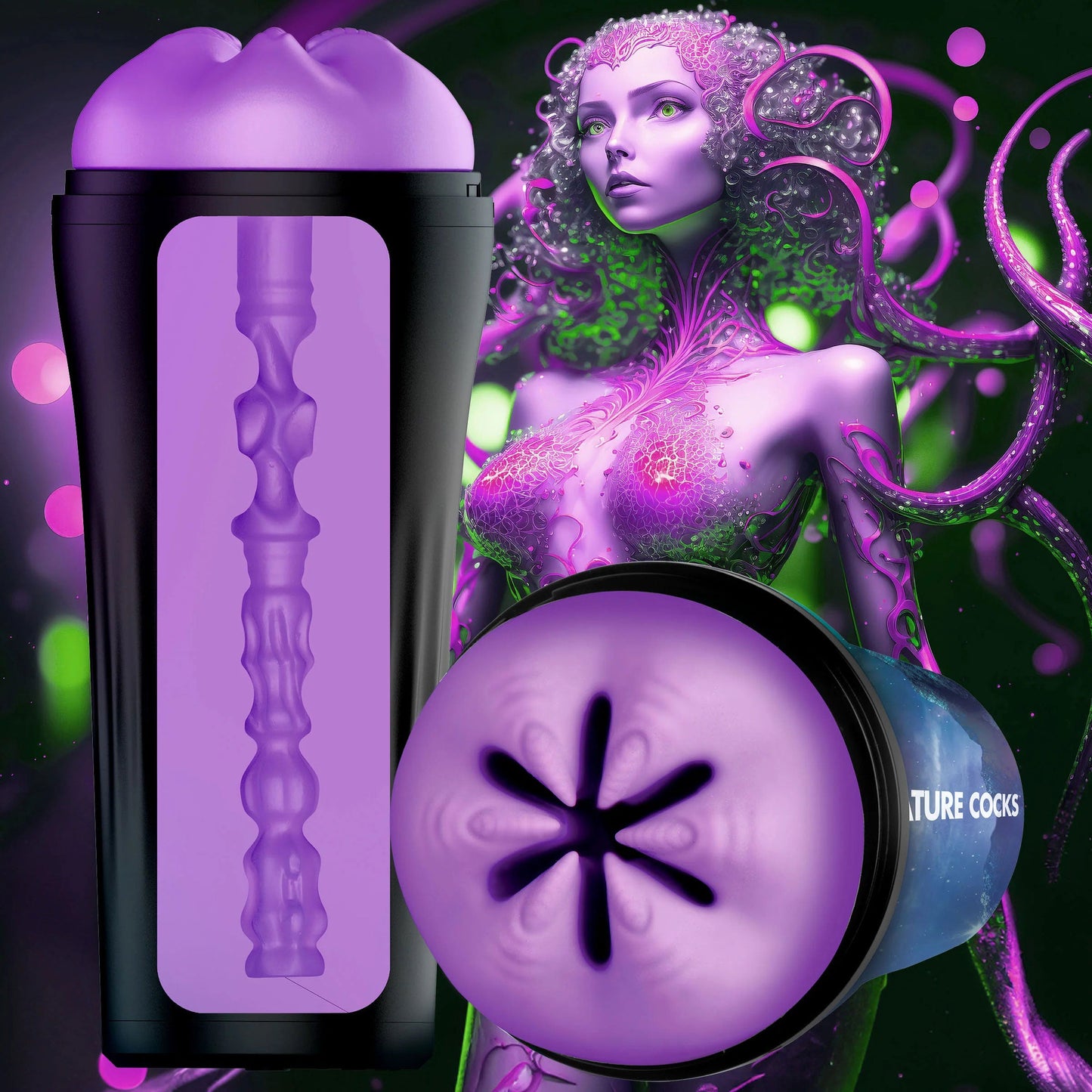 Creature Cocks Wormhole Alien – Textured TPE Masturbator > Sex Toys For Men > Masturbators > Fantasy - Tophatter Daily Deals