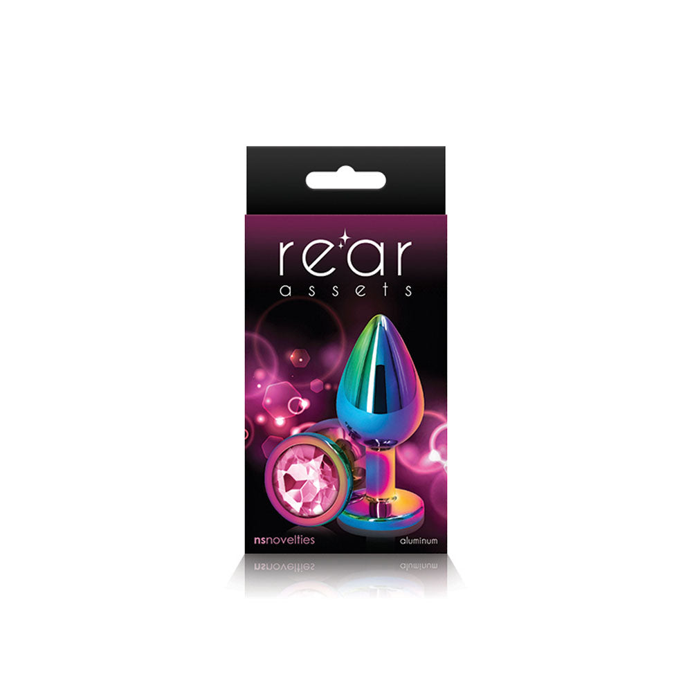 Rear Assets Multi Medium (Pink Gem) – Lightweight Metal Butt Plug > Anal Range > Jewel Butt Plugs - Tophatter Daily Deals