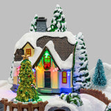 Enchanted Forest LED Christmas Scene | Light-up Village with Movement - 37cm LED Light - Tophatter Daily Deals