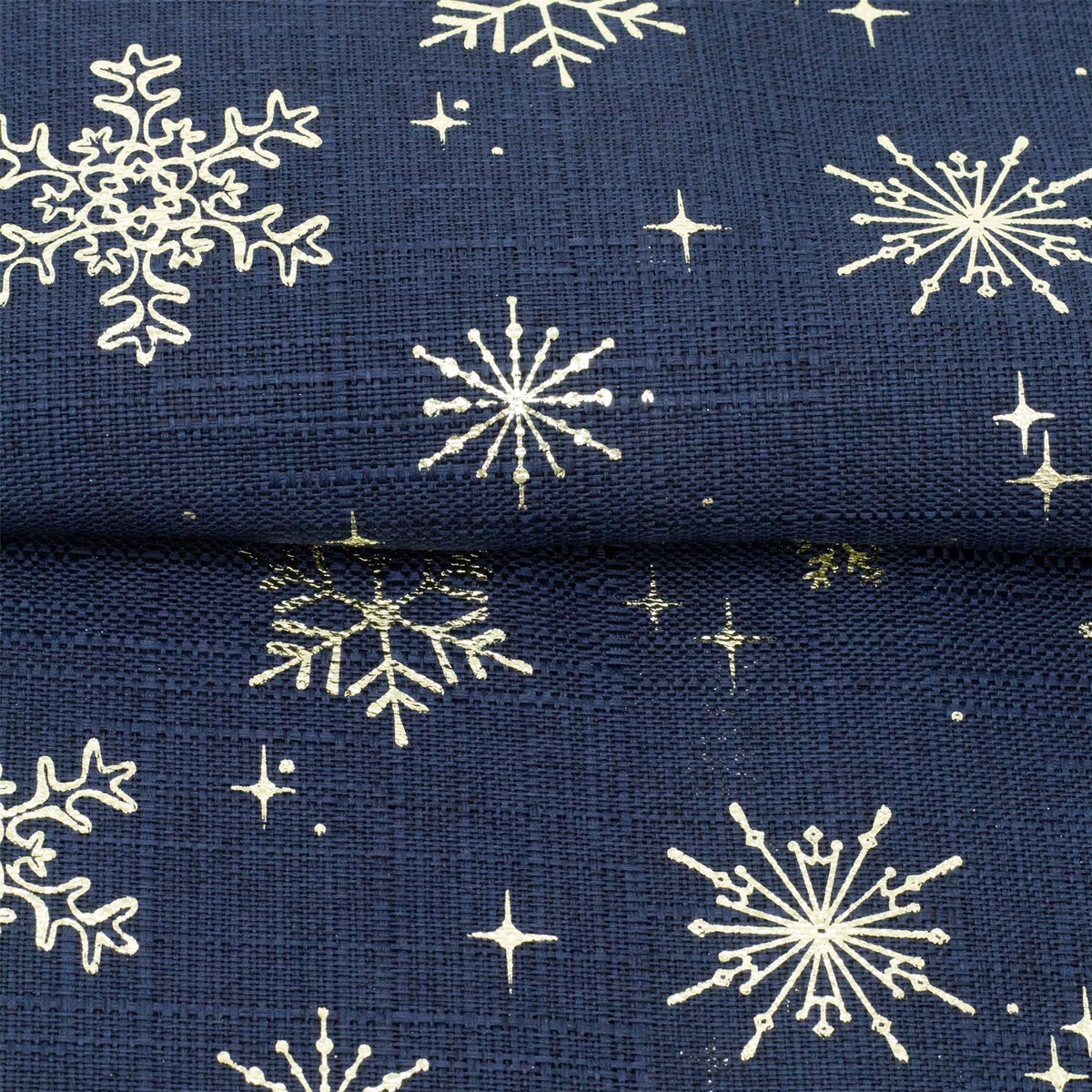 Navy Blue & Gold Table Runner | Fabric Christmas Table Runner - 45x150cm Table Runner - Tophatter Daily Deals