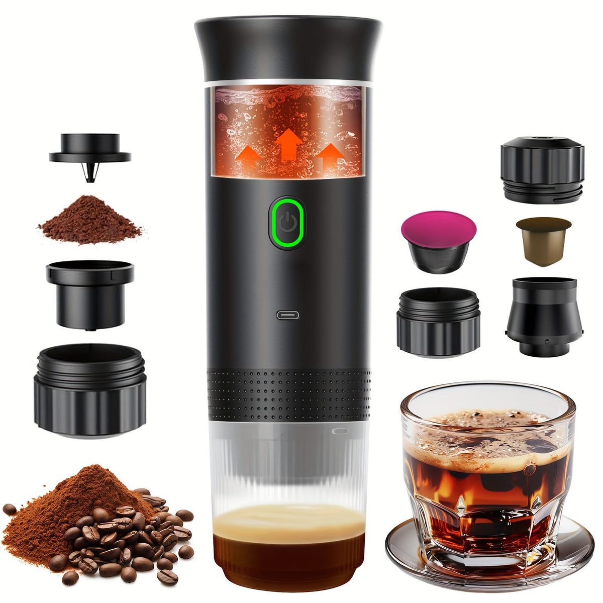 Coffee Maker Self-Heating Espresso Machine Appliances > Kitchen Appliances > Coffee Machines & Accessories - Tophatter Daily Deals