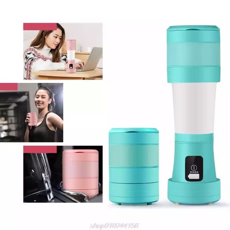 450ML Mini Portable Blender Mixer Cooking Appliances Food Processor Food Mixers Smoothie Blenders Cup Juicers Kitchen Appliance 0 - Tophatter Daily Deals