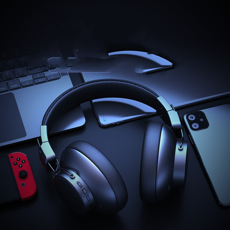 Bluetooth Active Noise Reduction Stereo With Microphone Game Computer Cellphone Anc Wireless Folding Headset 0 - Tophatter Daily Deals