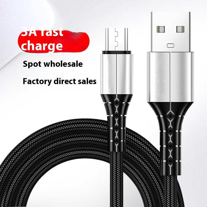Android TYPE-C Super Fast Charge 5A Nylon Braided Mobile Phone Charging Cable 0 - Tophatter Daily Deals