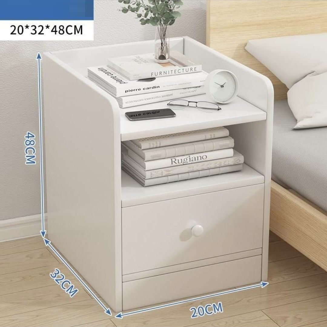 Bedside Table Simple Modern Home Bedroom Crevice Shelf Bedsi 0 - Tophatter Daily Deals
