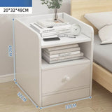 Bedside Table Simple Modern Home Bedroom Crevice Shelf Bedsi 0 - Tophatter Daily Deals