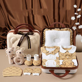 Baby Gift Box Set British Style Teddy Bear Password Suitcase 0 - Tophatter Daily Deals