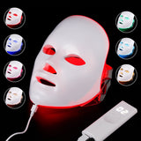 Beauty Instrument Beauty Red Purple Light Photon Skin Rejuvenation Mask Instrument Household Acne Spectrometer Face 0 - Tophatter Daily Deals