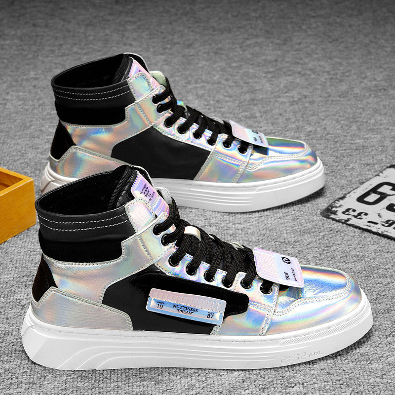 Autumn High Top Versatile Personalized White Tide Shoes Color 0 - Tophatter Daily Deals