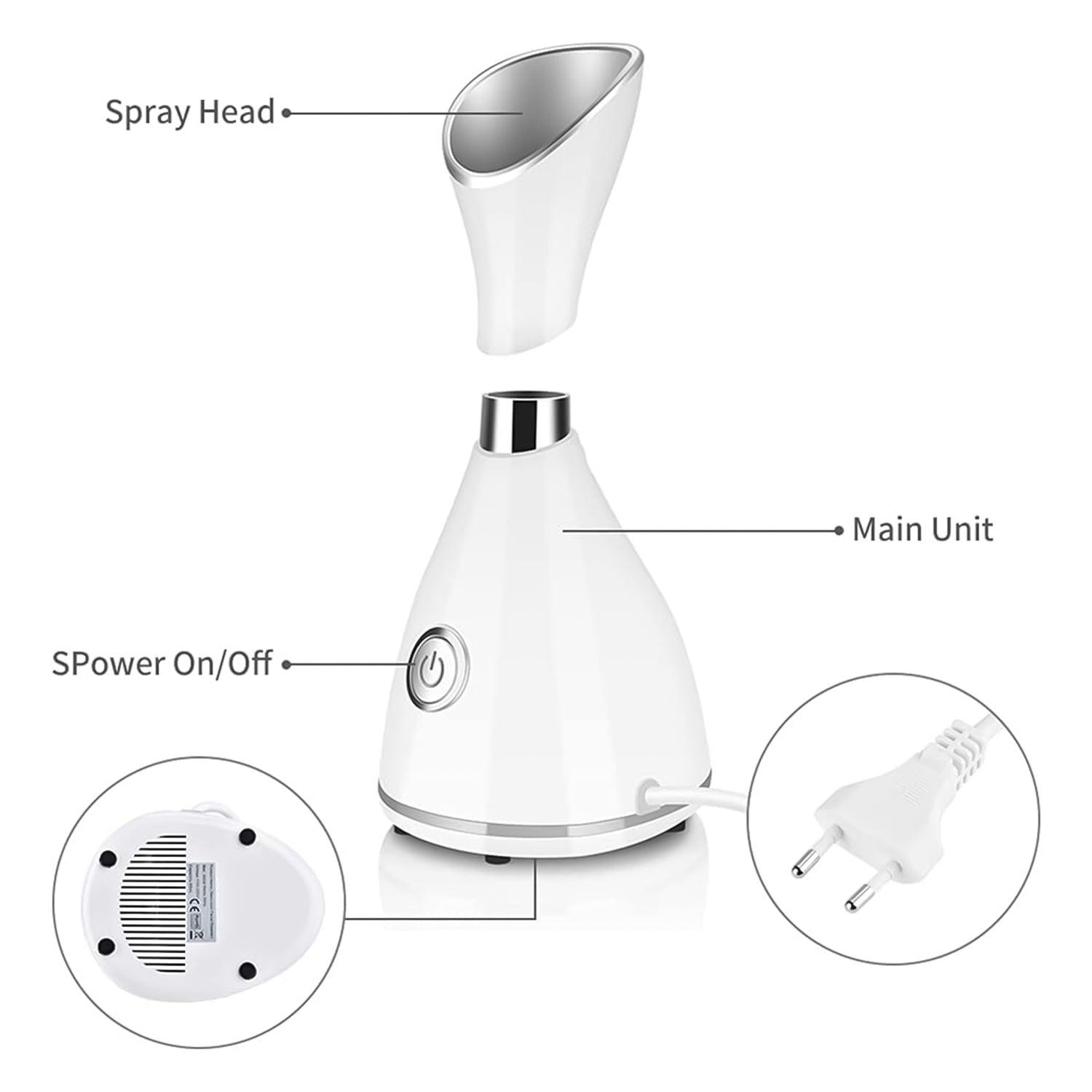 Facial Face Steamer - Nano Ionic Face Steamer Deep Clean Moisturizing Steaming Face Skin Care Hot Cold Health & Beauty - Tophatter Daily Deals