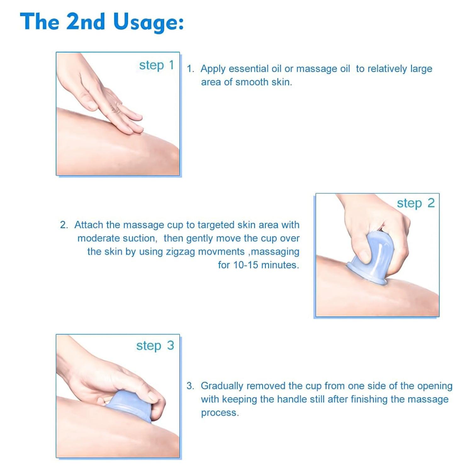 Silicone Cupping Set - Anti Cellulite Cup Massage Roller Vacuum Massage Cup Kit Body Cup Set Health & Beauty - Tophatter Daily Deals