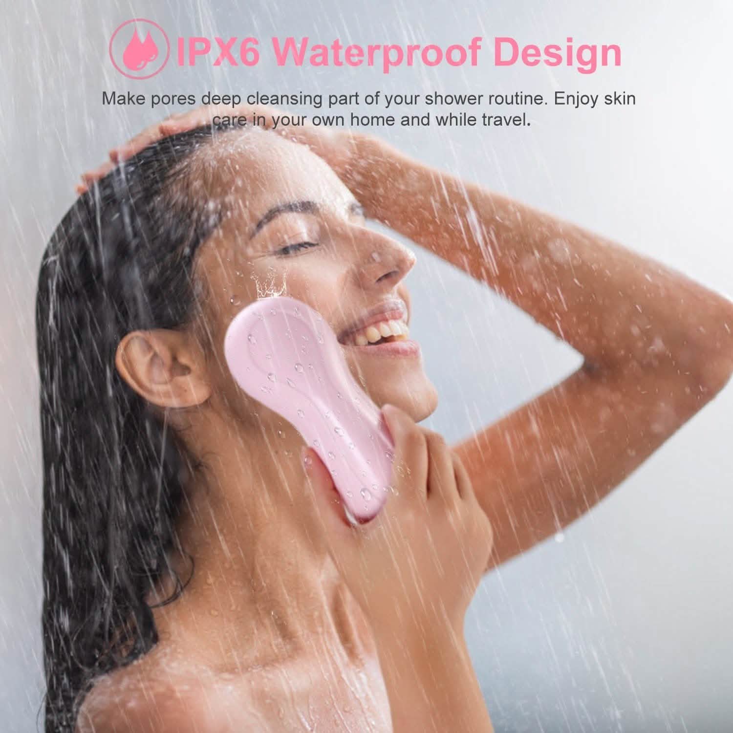 Facial Cleansing Brush IPX6 Waterproof 2 Speed Face Brush Beauty & Personal Care - Tophatter Daily Deals