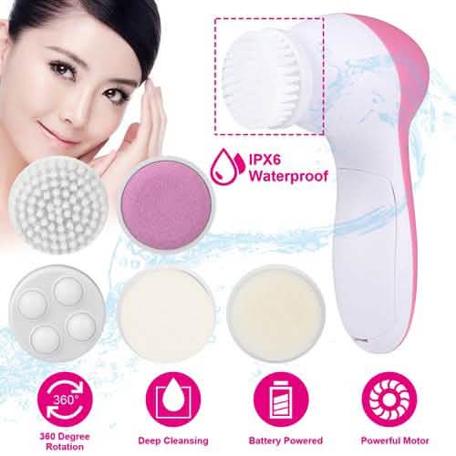Facial Cleansing Brush Waterproof Beauty & Personal Care - Tophatter Daily Deals