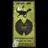 Factory Entertainment Jurassic World Metal Warning Signs Prop Replica Set Prop Replica - Tophatter Daily Deals
