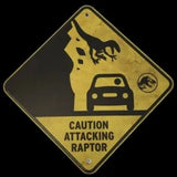 Factory Entertainment Jurassic World Metal Warning Signs Prop Replica Set Prop Replica - Tophatter Daily Deals