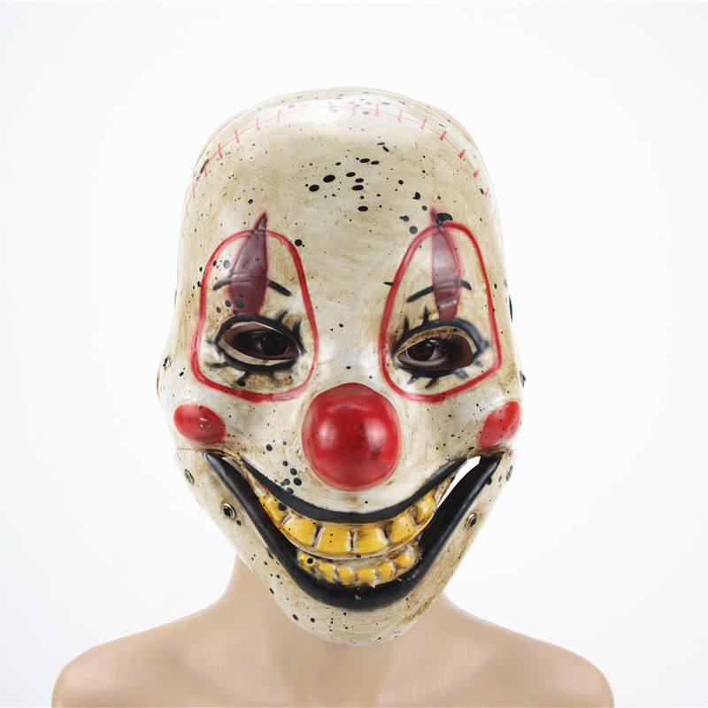 Scary Clown Mask Full Head Horror Halloween Costume 3D Changing Face Moving Picture Frame - Tophatter Daily Deals