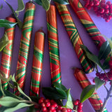 The Colour Emporium Set of 3 Metallic Hand-dipped Marbled Christmas Candles Candle - Tophatter Daily Deals