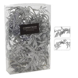 Silver Leaf Christmas Garland | Artificial Vine for Christmas Tree - 180cm Garland - Tophatter Daily Deals