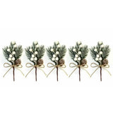 Fake Snow Frost Pine Branch Cone Berry Holly Christmas Tree Christmas Ornament Christmas Decorations - Tophatter Daily Deals