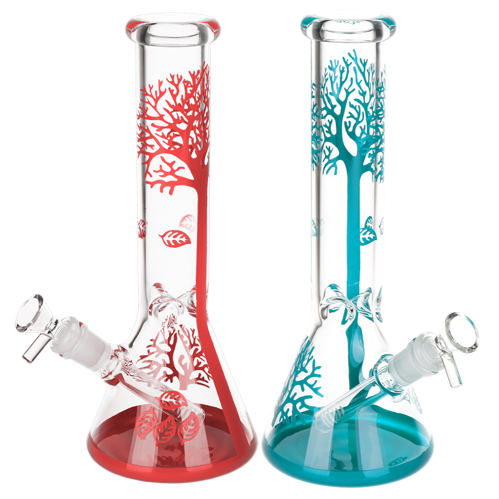 Falling Leaves Beaker Bong Bongs - Tophatter Daily Deals