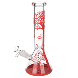 Falling Leaves Beaker Bong Red Bongs - Tophatter Daily Deals