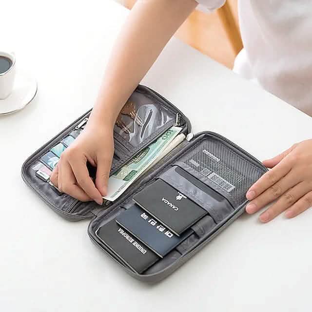 Family Travel Document Organizer Capacious Passport Holder Wallet Handbags & Wallets - Tophatter Daily Deals