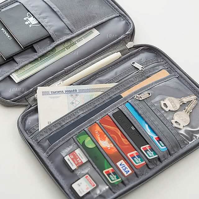 Family Travel Document Organizer Capacious Passport Holder Wallet Handbags & Wallets - Tophatter Daily Deals