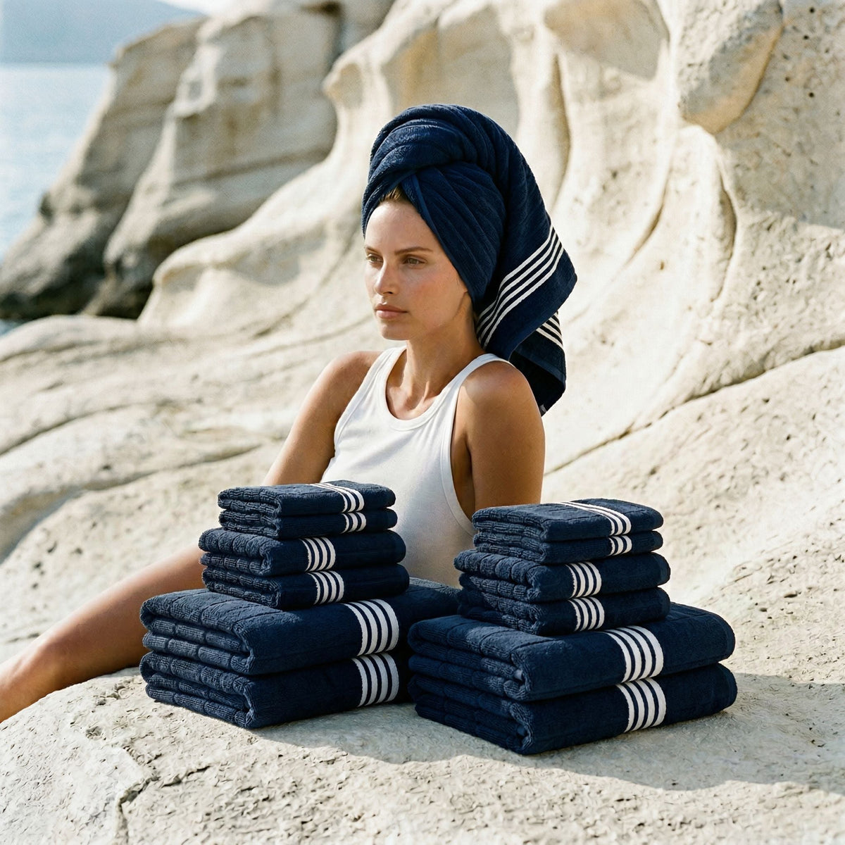 Nautilus Australian Cotton Towels Bath - Tophatter Daily Deals