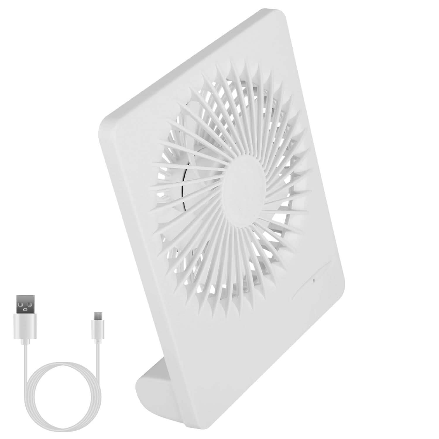 Fan USB Rechargeable Table Portable Desk Cooling Fan Household Appliances - Tophatter Daily Deals