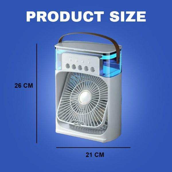 Water Air Cooler Fan - 3 in 1 Ice Cold Cooling Air Conditioner Humidifier Portable Mini Air Cooler Fan Summer & Swimming - Tophatter Daily Deals
