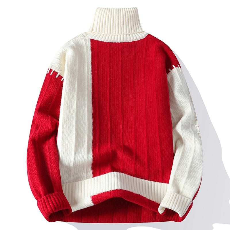 Fashion Autumn Winter Warm Pullover High Collar Sweater Men's Clothing - Tophatter Daily Deals
