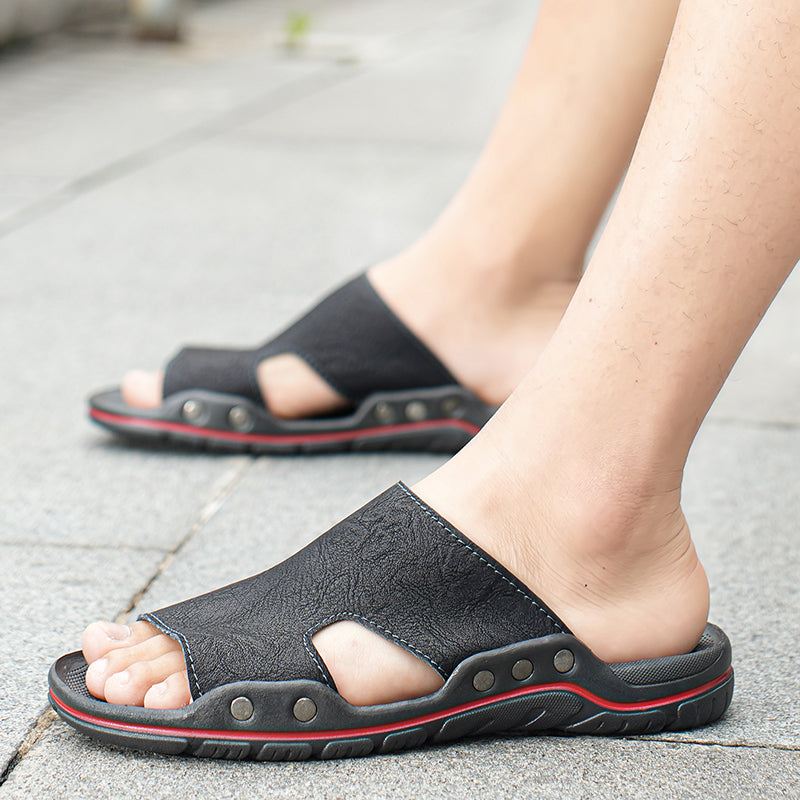 Fashion British Men Slippers Retro Sandals Men Shoes - Tophatter Daily Deals