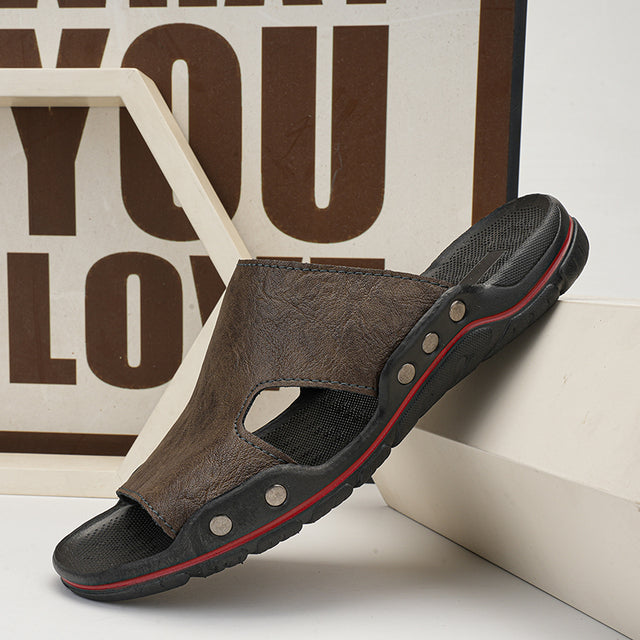 Fashion British Men Slippers Retro Sandals Men Shoes - Tophatter Daily Deals