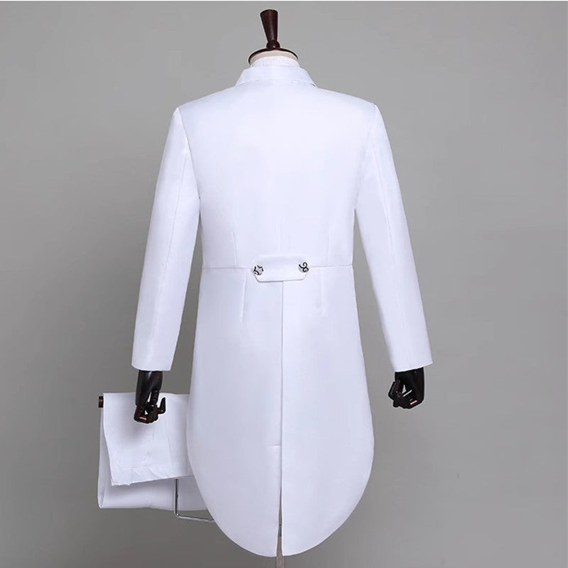 Fashion Host Magician Pianist Stage Performance Blazer Pant Men Blazer - Tophatter Daily Deals