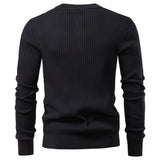 Fashion Knit Slim Fit Polo Sweater Henry Collar Colthing Men's Clothing - Tophatter Daily Deals