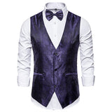 Fashion Male Dance Party Dress Waistcoat Purple Men Blazer - Tophatter Daily Deals