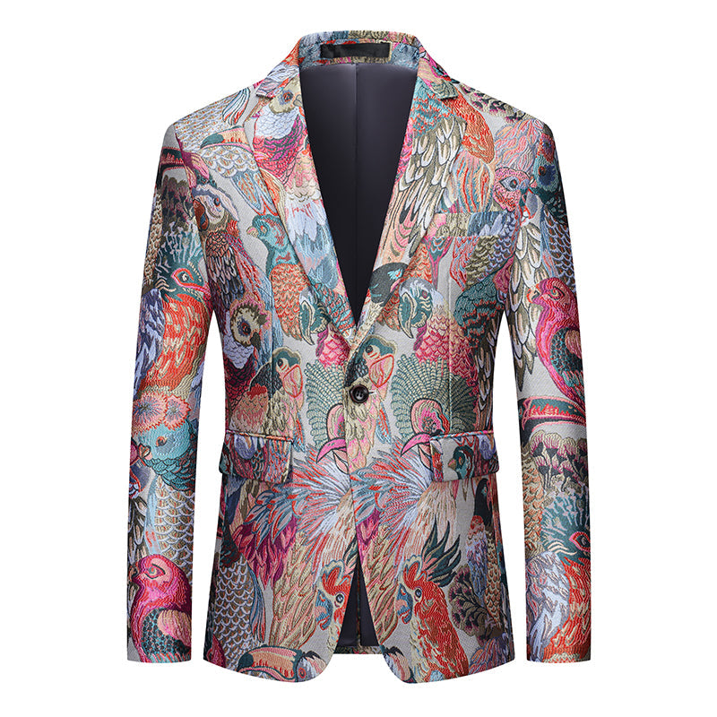 Fashion Men Luxury Party Stage Wedding Trend Jacket Men Blazer - Tophatter Daily Deals