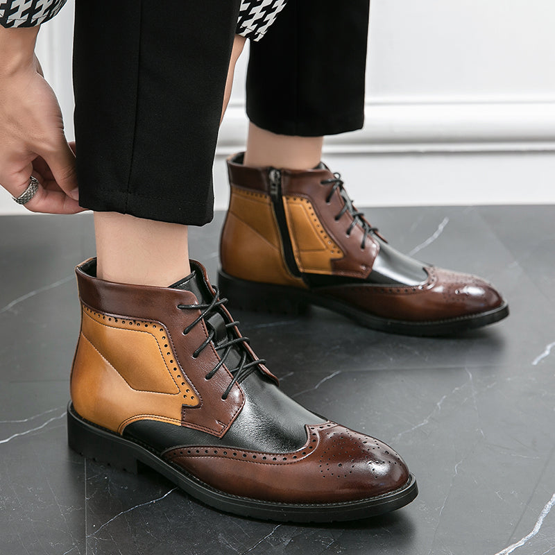 Fashion Men's Ankle Boots Shoes - Tophatter Daily Deals