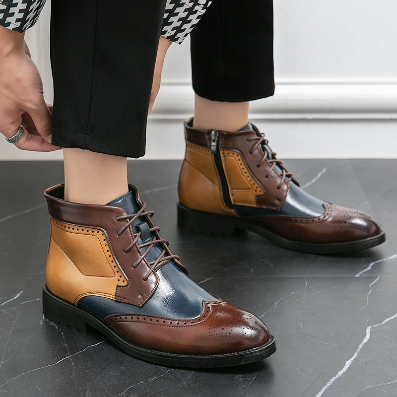 Fashion Men's Ankle Boots Shoes - Tophatter Daily Deals