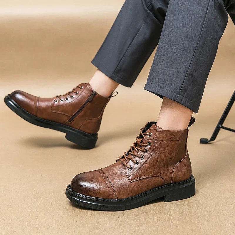 Fashion Outdoor Men Boots Men Shoes - Tophatter Daily Deals