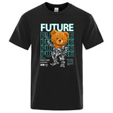 Fashion Pure Electric In Future Teddy Bear T Shirts Black Tee - Tophatter Daily Deals