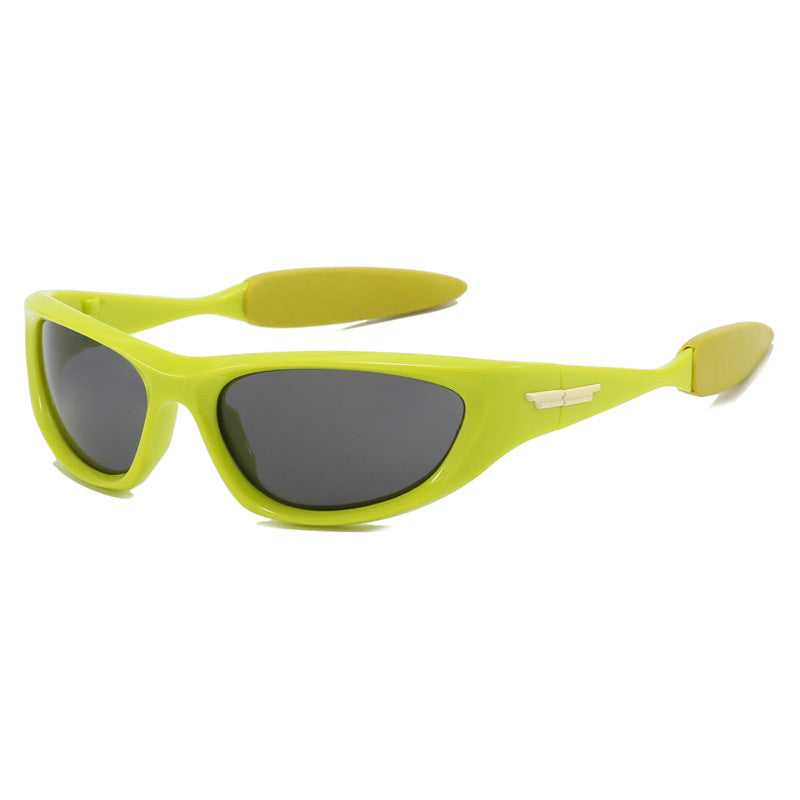 Fashion Retro Outdoor Sports Shades UV400 Sunglasses Green Gray Sunglasses - Tophatter Daily Deals