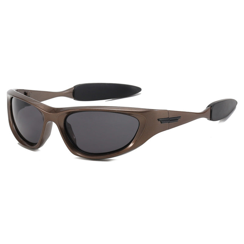 Fashion Retro Outdoor Sports Shades UV400 Sunglasses Gun Gray Gray Sunglasses - Tophatter Daily Deals