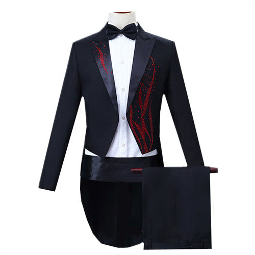 Fashion Simple Men Tuxedo Suits Red Men Blazer - Tophatter Daily Deals