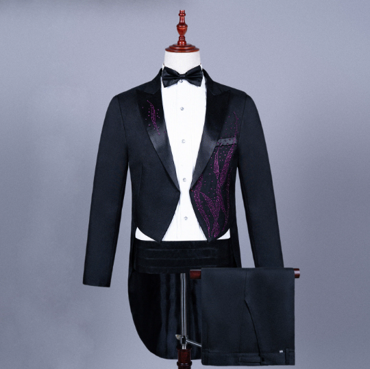 Fashion Simple Men Tuxedo Suits Purple Men Blazer - Tophatter Daily Deals